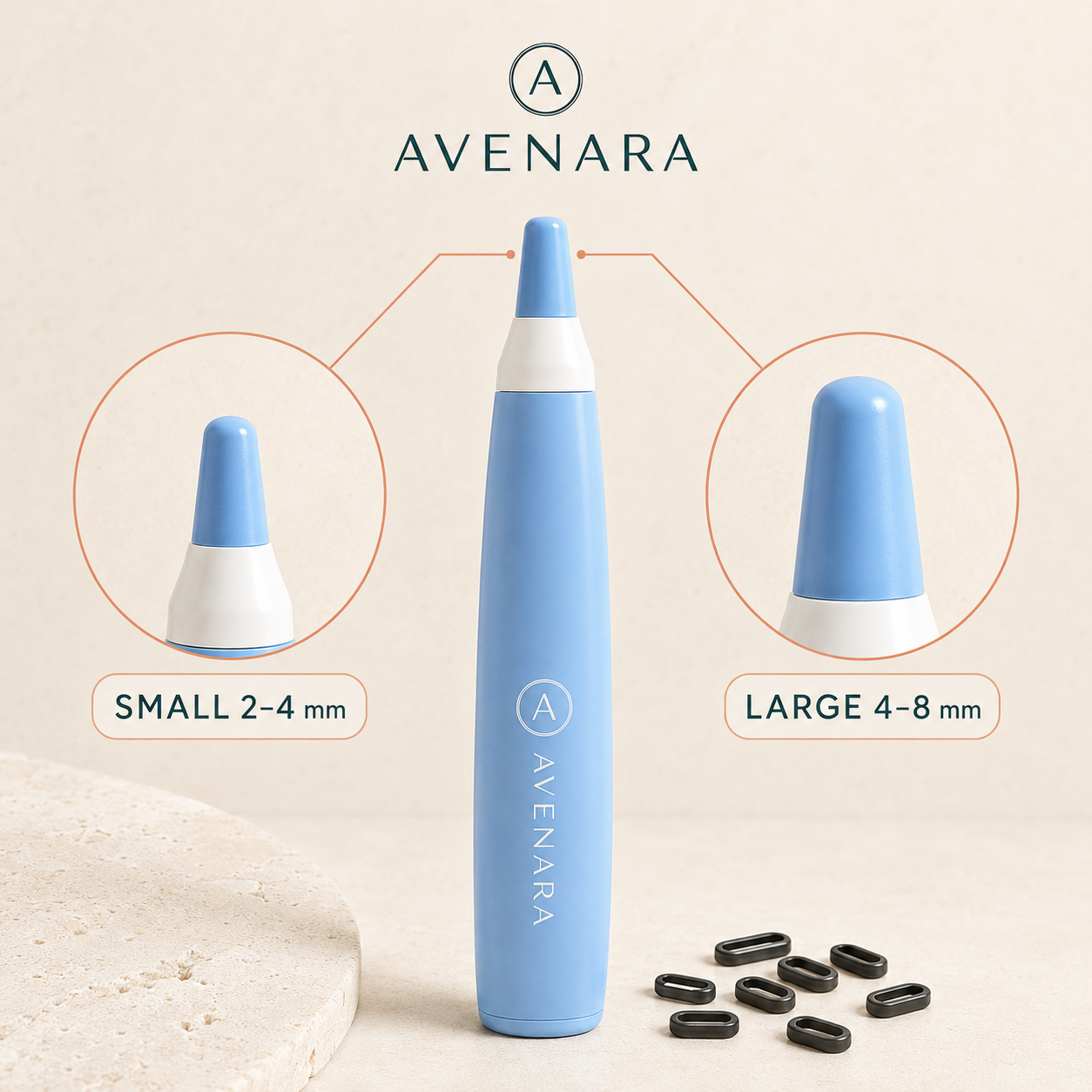 Avenara applicator size guide